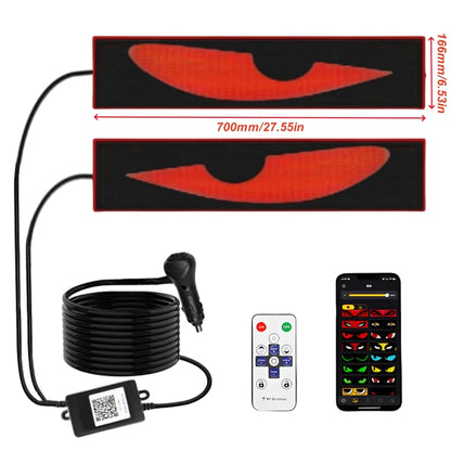 Led Eyes For Windshield Animated Glowing Car Eyes Flex LED Display Programmable Flexible LED Signs LED Screen For Car