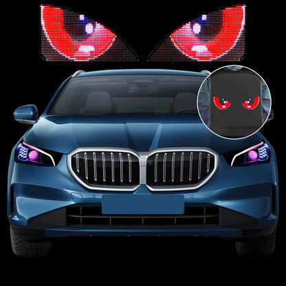 Blinking Eyes LED Display Panel  Eagle Eyes Winking Screen APP Programmable LED Eye Display Sign for Car Backpack Bag LED Screen