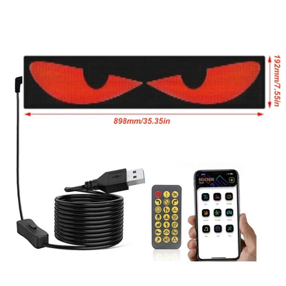Led Eyes For Windshield Animated Glowing Car Eyes Flex LED Display Programmable Flexible LED Signs LED Screen For Car