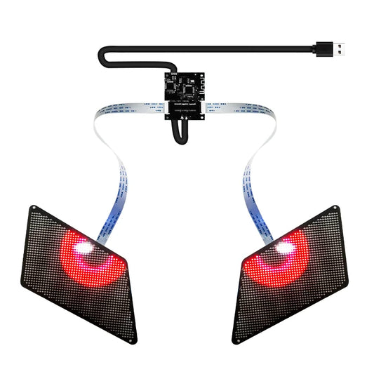 Blinking Eyes LED Display Panel  Eagle Eyes Winking Screen APP Programmable LED Eye Display Sign for Car Backpack Bag LED Screen
