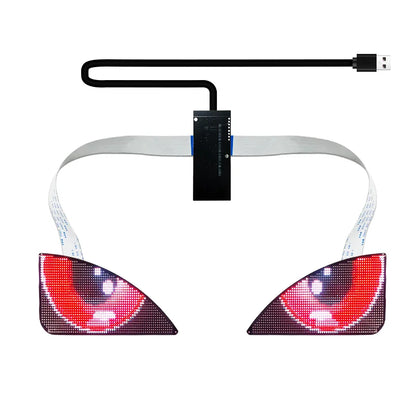Blinking Eyes LED Display Panel  Eagle Eyes Winking Screen APP Programmable LED Eye Display Sign for Car Backpack Bag LED Screen