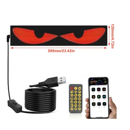 Led Eyes For Windshield Animated Glowing Car Eyes Flex LED Display Programmable Flexible LED Signs LED Screen For Car