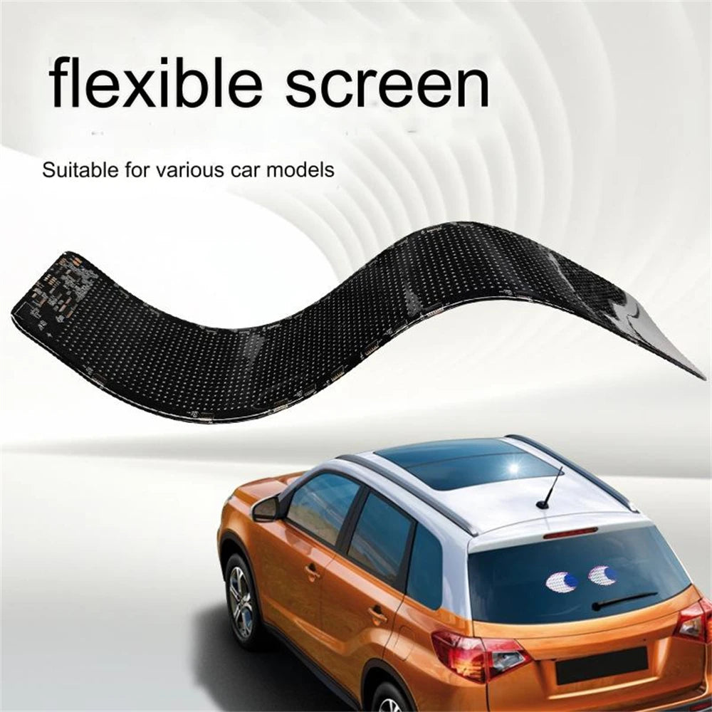 Led Eyes For Windshield Animated Glowing Car Eyes Flex LED Display Programmable Flexible LED Signs LED Screen For Car