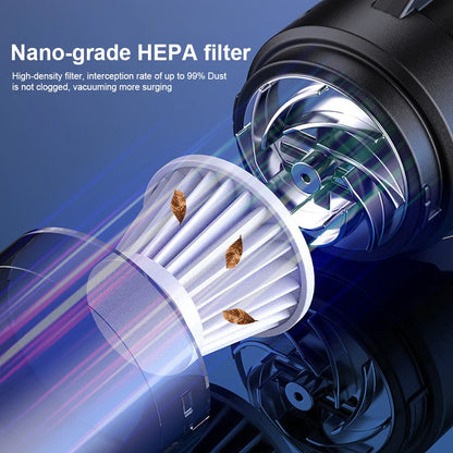 6 IN 1 Car Vacuum Cleaner Suction Blow Vaccum Vacum Wireless Home Handheld Charging Portable Mini Small Aspiradora Auto Machine